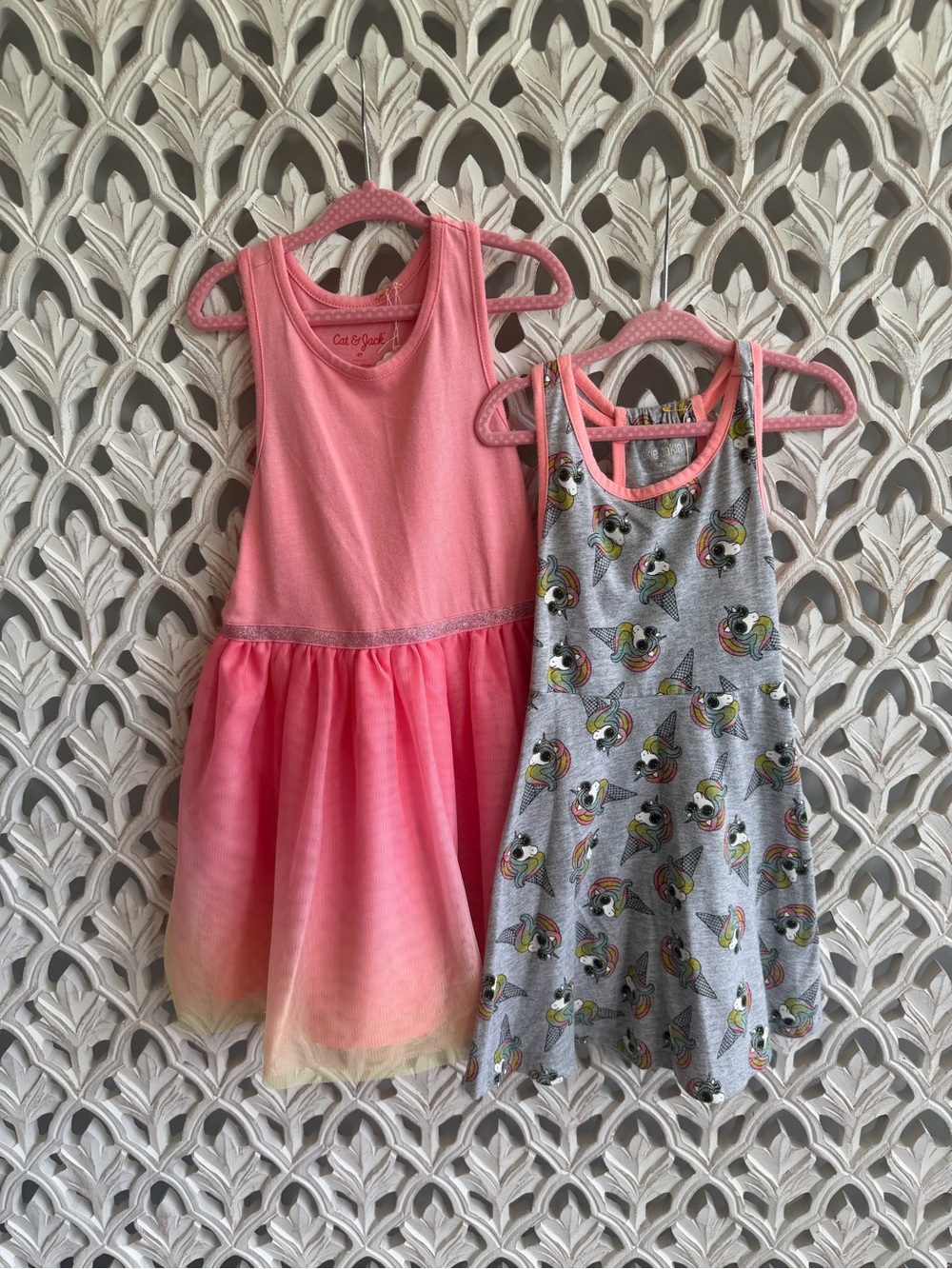 Pink and unicorns, summer dress bundle 4T